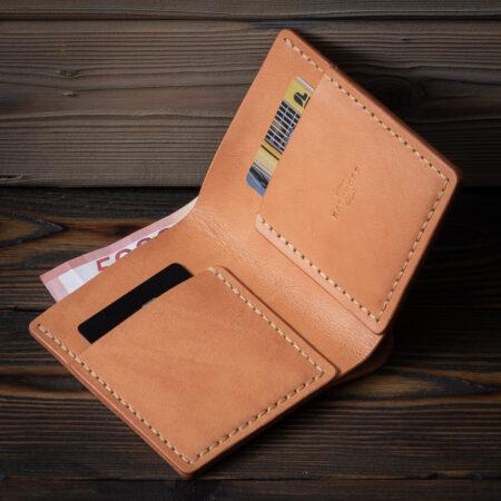 Портмоне из настоящей кожи ручной работы-5