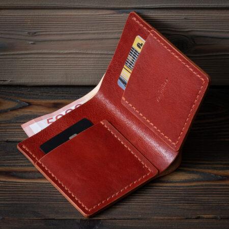 Портмоне из настоящей кожи ручной работы-3