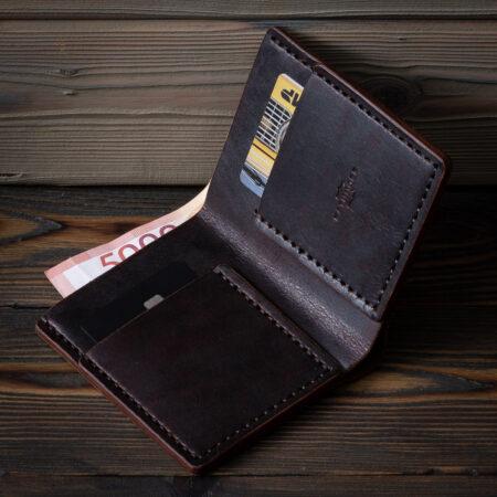 Портмоне из настоящей кожи ручной работы-2