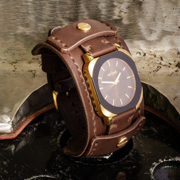 Кожаный ремешок с напульсником для часов Axcent Rock IX61627-736 Handmade by Katunoff