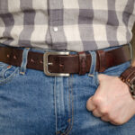 коричневый ремень из натуральной кожи, ручная работа, нержавеющая сталь болты и пряжка, мужской