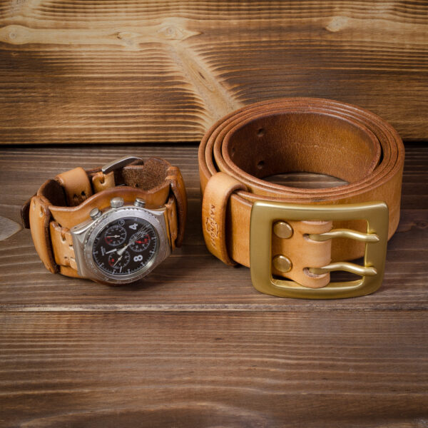 Комплект ремень и ремешок для часов ручной работы Made by Katunoff