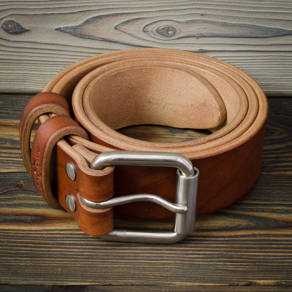 Ремень English Bridle 42 мм, №50 черный | Мастерская Катунова Алексея