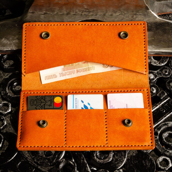 Кожаный кошелек ручной работы Handmade by Katunoff