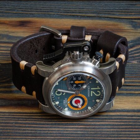 Брутальный кожаный ремешок ручной работы by Katunoff-20